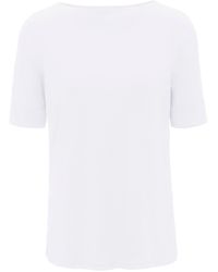 efixelle Shirt U-Boot-Ausschnitt weiss - Weiß
