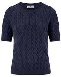 Peter Hahn - Rundhals-Pullover 1/2-Arm - Lyst