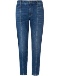 Emilia Lay Le jean 7/8 coupe 5 poches taille 42 - Bleu