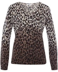 Peter Hahn - V-Pullover Aus Schurwolle Und Kaschmir - Lyst