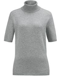 Peter Hahn - Rollkragen-Pullover aus 100% Premium-Kaschmir grau - Lyst
