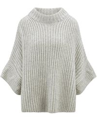 include - Pullover Mit 3/4-Arm Aus Schurwolle Und Kaschmir, Gr - Lyst