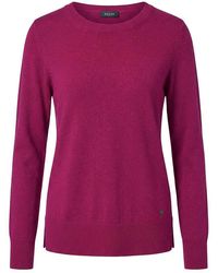 Basler - Rundhals-Pullover 1/1-Raglanarm Und Kaschmir - Lyst