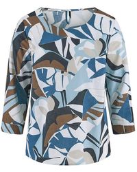 Peter Hahn - Bluse Rundhals-­Ausschnitt - Lyst