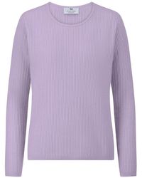 Peter Hahn - Rundhals-Pullover 1/1-Arm Aus 100% Kaschmir - Lyst
