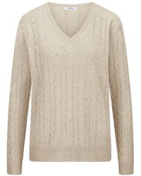 Peter Hahn - V-Pullover Aus 100% Kaschmir - Lyst