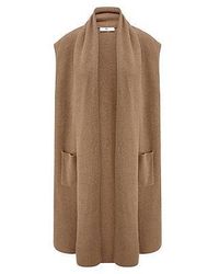 Peter Hahn - Lang Mouwloos Vest Van - Lyst