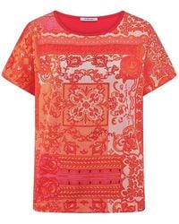 Peter Hahn - Blusen-Shirt Rundhals-­Ausschnitt - Lyst