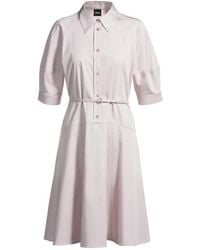 BOSS - Hemdblusenkleid Delaurena - Lyst