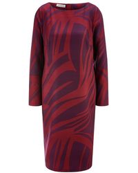 Uta Raasch - Kleid Rundhals-Ausschnitt - Lyst