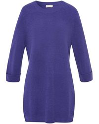 Peter Hahn - Long-Pullover Aus Schurwolle Und Kaschmir - Lyst