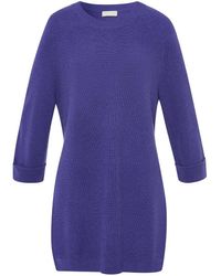 Peter Hahn - Long-Pullover Aus Schurwolle Und Kaschmir - Lyst