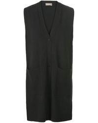 include - Lang Mouwloos Vest V-Hals Van - Lyst