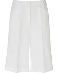 Peter Hahn Synthetik Bermudas passform barbara in Weiß Damen Bekleidung Kurze Hosen Knielange Shorts und lange Shorts 