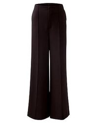 Ouí - Wide Fit Jersey Broek Van - Lyst