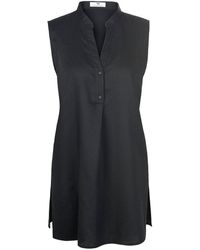 Peter Hahn - Mouwloze Lange Blouse 100% Linnen Van - Lyst