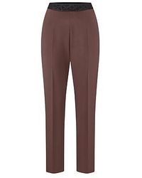 Basler - Enkellange Slim Fit-Jersey Broek Van - Lyst
