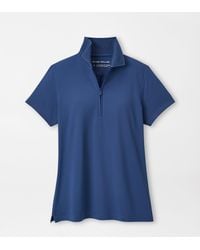Peter Millar - Keswick Zip Neck Short Sleeve Polo - Lyst