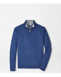Peter Millar - Coolspun Lite Cotton Quarter-Zip Jumper - Lyst