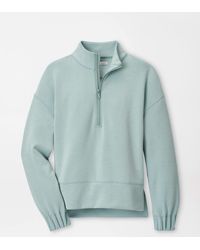 Peter Millar - Flora Knit Mélange Half-Zip Pullover - Lyst