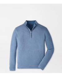 Peter Millar - Soft Suede Performance Quarter-Zip - Lyst