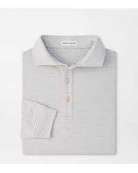 Peter Millar - Lyons Stripe Performance Jersey Long-Sleeve Polo - Lyst