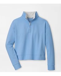 Peter Millar - Coolspun Lite Cotton Quarter-Zip Pullover - Lyst