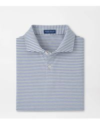 Peter Millar - Albatross Stripe Cotton-Blend Piqué Polo - Lyst