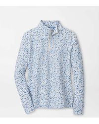 Peter Millar - Vino Flora Perth Performance Quarter-Zip - Lyst