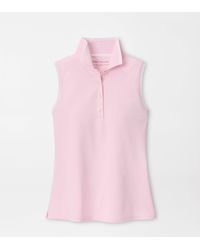 Peter Millar - Canterbury Tipped Sport Mesh Sleeveless Polo - Lyst