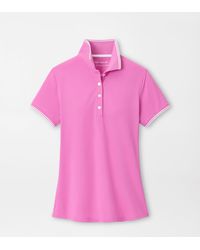 Peter Millar - Canterbury Tipped Sport Mesh Short Sleeve Polo - Lyst