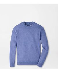 Peter Millar - Voyager Cashmere-Silk Saddle Shoulder Crew - Lyst