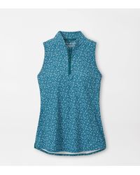 Peter Millar - Shirley Garden Soirée Sleeveless Zip Polo - Lyst