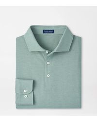 Peter Millar - Cool Cotton Long-Sleeve Polo - Lyst