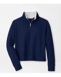 Peter Millar - Coolspun Lite Cotton Quarter-Zip Pullover - Lyst
