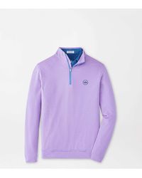 Peter Millar - Crown Seal Perth Sugar Stripe Performance Quarter-Zip - Lyst