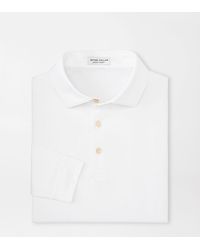 Peter Millar - Solid Stretch Jersey Long Sleeve Polo - Lyst