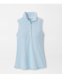 Peter Millar - Canterbury Tipped Sport Mesh Sleeveless Polo - Lyst