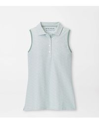 Peter Millar - Tee It Up Banded Sport Mesh Sleeveless Button Polo - Lyst
