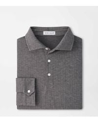 Peter Millar - Herringbone Long-Sleeve Polo - Lyst