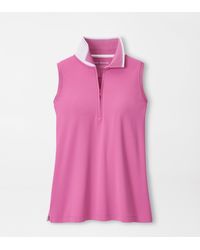 Peter Millar - Chrissie Sleeveless Zip Polo - Lyst