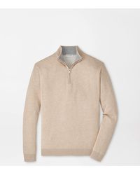 Peter Millar - Coolspun Lite Cotton Quarter-Zip Jumper - Lyst