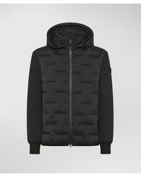 Peuterey - BI-MATERIAL-JACKE MIT JACQUARD-STEPPUNG - Lyst