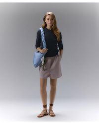 Peuterey - Pullover aus Baumwoll-Crêpe mit Lurex-Details - Lyst