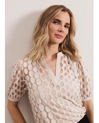 Phase Eight - Cleo Spot Burnout Top - Lyst