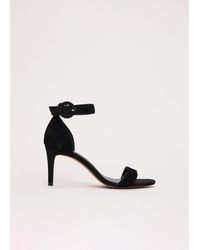 Phase Eight - Suede Ankle Strap Heeled Sandals - Lyst
