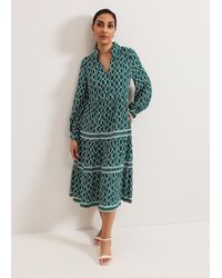 Phase Eight - Petite Lara Tiered Midi Dress - Lyst