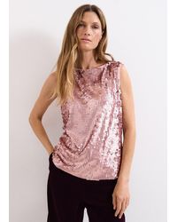 Phase Eight - Tasha Sequin Top - Lyst