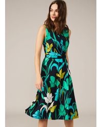 Phase Eight - Navy And Multi Catalina Floral Dress - Lyst
