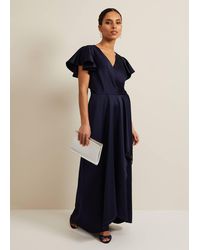Phase Eight - Petite Arabella Satin Maxi Dress - Lyst